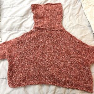Free People. Cropped turtleneck sweater. Good condition